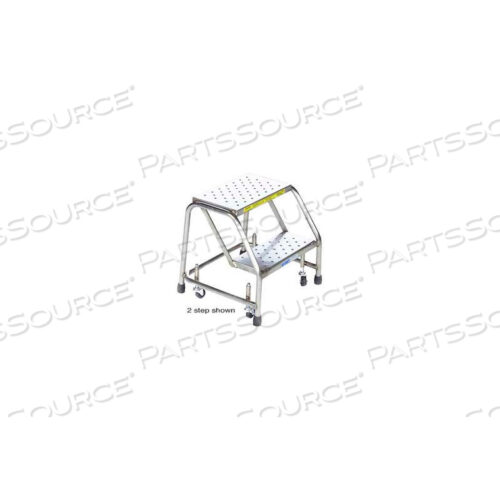 OEM#: SS1NP1 STEP 16W STAINLESS STEEL ROLLING LADDER W/O RAILS - PERFORATED TREAD by Ballymore