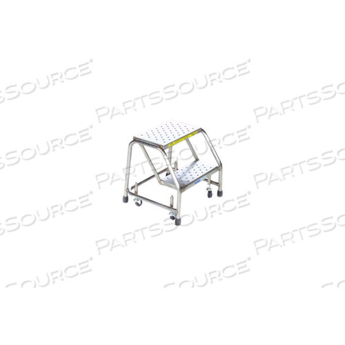OEM#: SS2N30P2 STEP 24W STAINLESS STEEL ROLLING LADDER W/O RAILS - PERFORATED TREAD by Ballymore