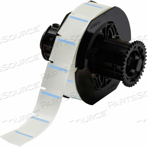 OEM#: B33-179-494-BLB-494 COLOR POLYESTER LABELS 1H X 1W BLUE/WHITE, 1500/ROLL by Brady Americas