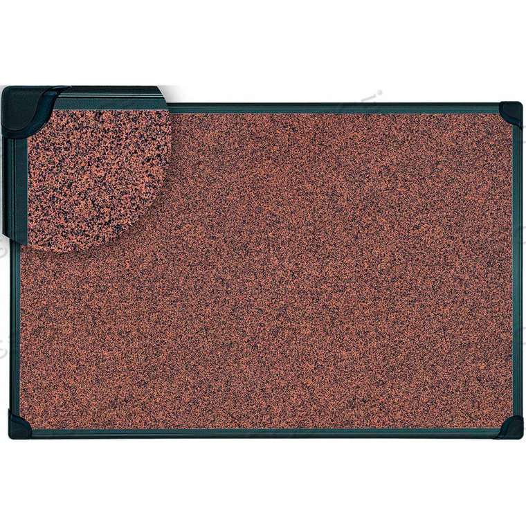 MASTERVISION TECH-CORK BULLETIN BOARD, BLACK PLASTIC FRAME, 36 X 48