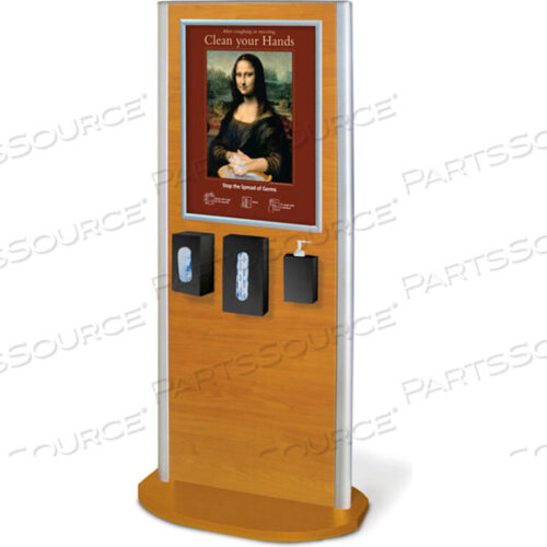 OEM#: WAC-BM-3DRAVINIA HYGIENE STATION WITH TAMPER RESISTANT DISPENSERS, BLONDE MAPLE by Braeside Holdings LLC