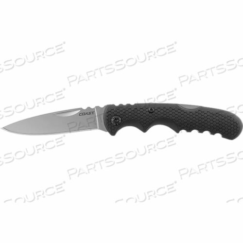 3 9CR18MOV STAINLESS STEEL BLADE LOCKBACK FOLDING KNIFE W/ RUBBERIZED HANDLE