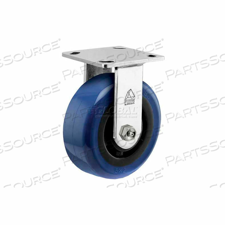 PRISM STAINLESS STEEL RIGID CASTER - EAGLE URETHANE - 4 DIA.