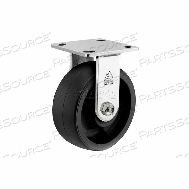 PRISM STAINLESS STEEL RIGID CASTER - REINFORCED THERMOPLASTIC - 4 DIA.