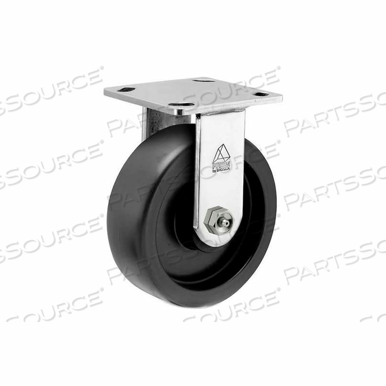 PRISM STAINLESS STEEL RIGID CASTER - POLYOLEFIN - 6 DIA.