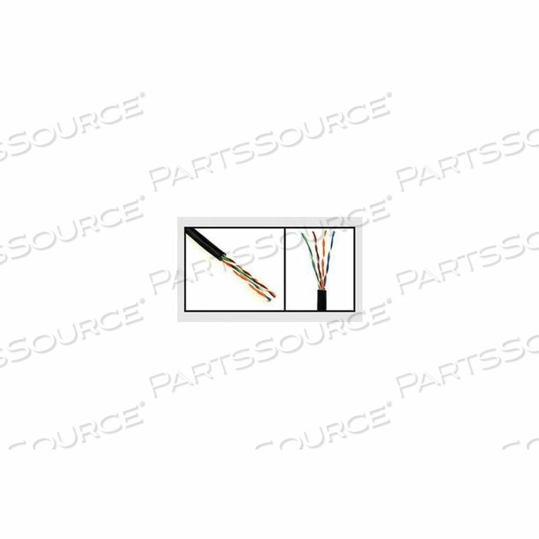 23AWG 4 PR UTP CAT6 - 1,000 FT. SPOOL/BOX BLACK