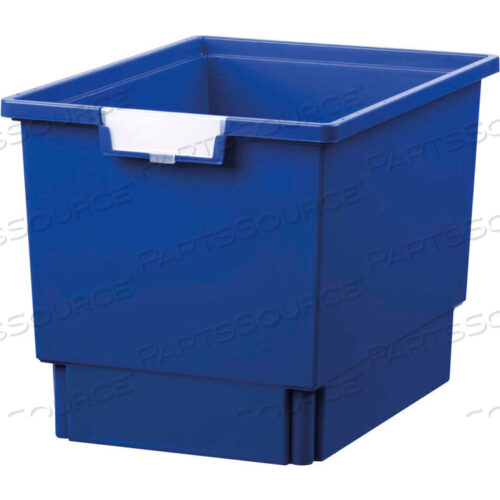 STANDARD WIDTH QUAD DEPTH STORAGE TOTE TRAY - 16-3/4L X 12-5/16W X 12H BLUE