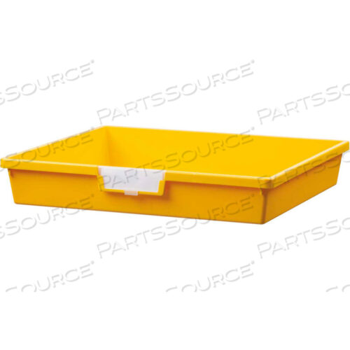 EXTRA WIDE SINGLE DEPTH STORAGE TOTE TRAY - 16-3/4L X 18-1/2W X 3H YELLOW