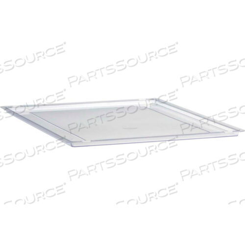 STANDARD WIDTH STORAGE TOTE LID - 16-3/4L X 12-5/16W X 3/8H CLEAR