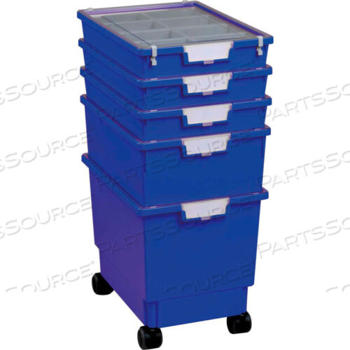 STANDARD WIDTH ROLLATRAY KIT - 16-3/4L X 12-5/16W X 28-1/8H BLUE