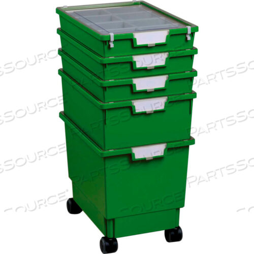 STANDARD WIDTH ROLLATRAY KIT - 16-3/4L X 12-5/16W X 28-1/8H GREEN