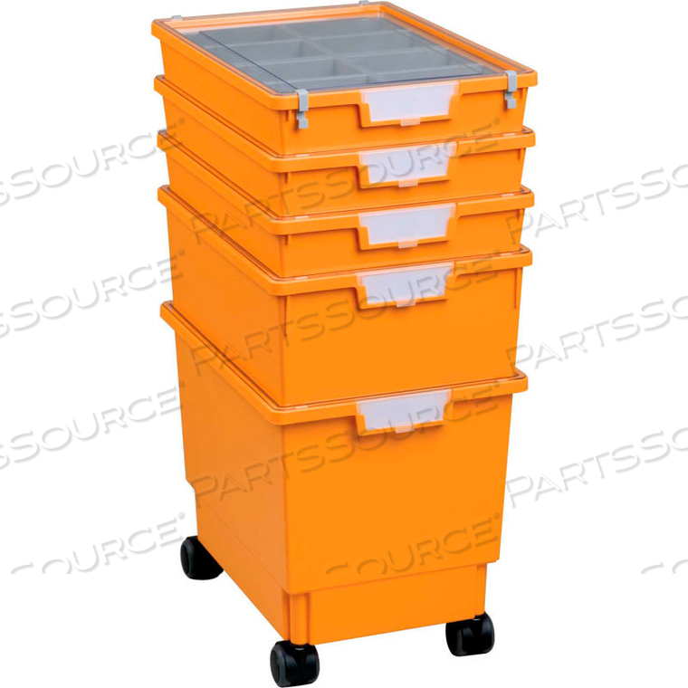 STANDARD WIDTH ROLLATRAY KIT - 16-3/4L X 12-5/16W X 28-1/8H YELLOW