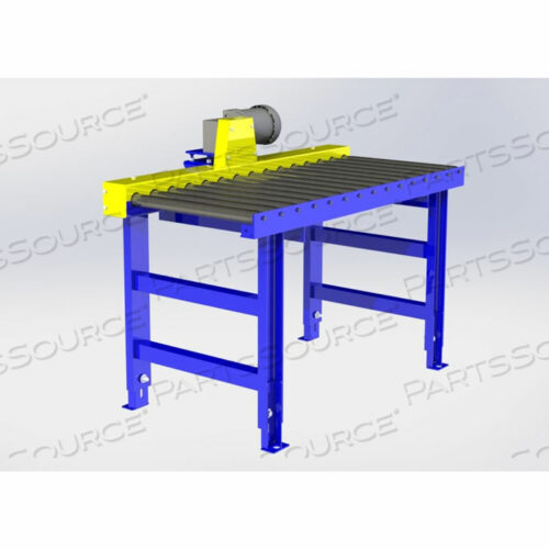 CHAIN DRIVEN LIVE ROLLER CONVEYOR, 1.9 DIA. ROLLERS, 1/2 HP - 20L X 48W