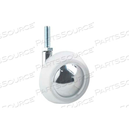 2-1/2 CHROME HEAVY WEIGHT BALL CASTER W/ 1 STEM - CHROME