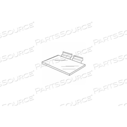 12W X 6D INJECTION MOLDED STYRENE UTILITY SHELF - CLEAR