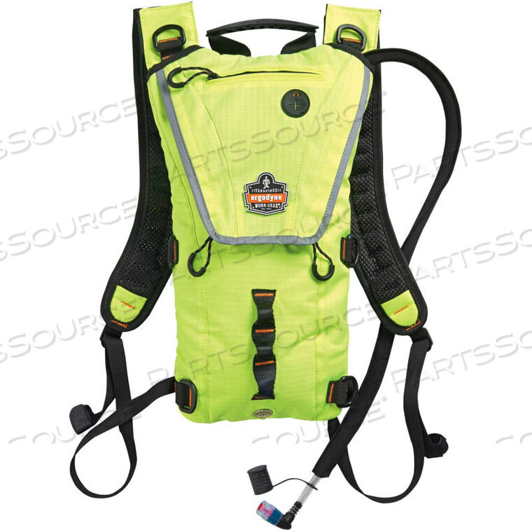 OEM#: 131625156 PREMIUM LOW PROFILE HYDRATION PACK, HI-VIS LIME, 3 LITER by Ergodyne