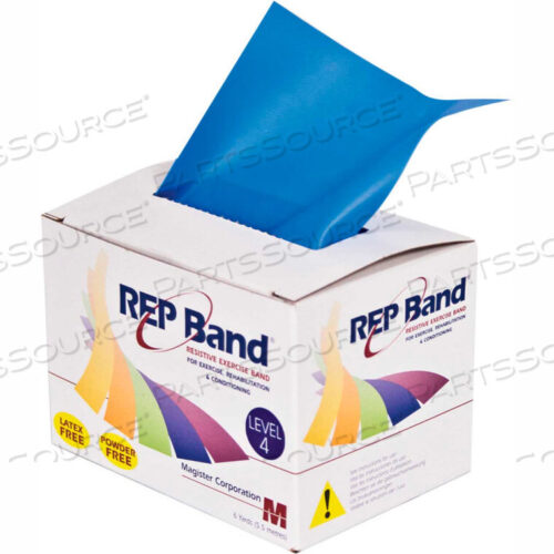 OEM#: 10-1077REP BAND LATEX FREE EXERCISE BAND, BLUEBERRY, 6 YARD ROLL/BOX by Fabrication Enterprises