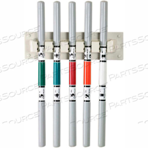 OEM#: 10-1643WATE BAR WALL RACK FOR EXERCISE WEIGHT BARS, 5-BAR VERTICAL RACK by Fabrication Enterprises