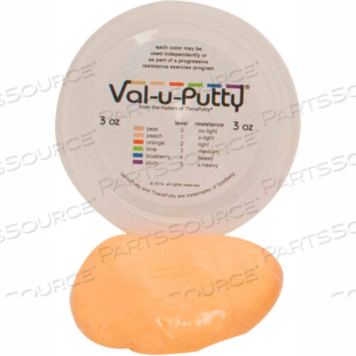 OEM#: 10-3911VAL-U-PUTTY EXERCISE PUTTY, PEACH, X-SOFT, 3 OUNCE by Fabrication Enterprises