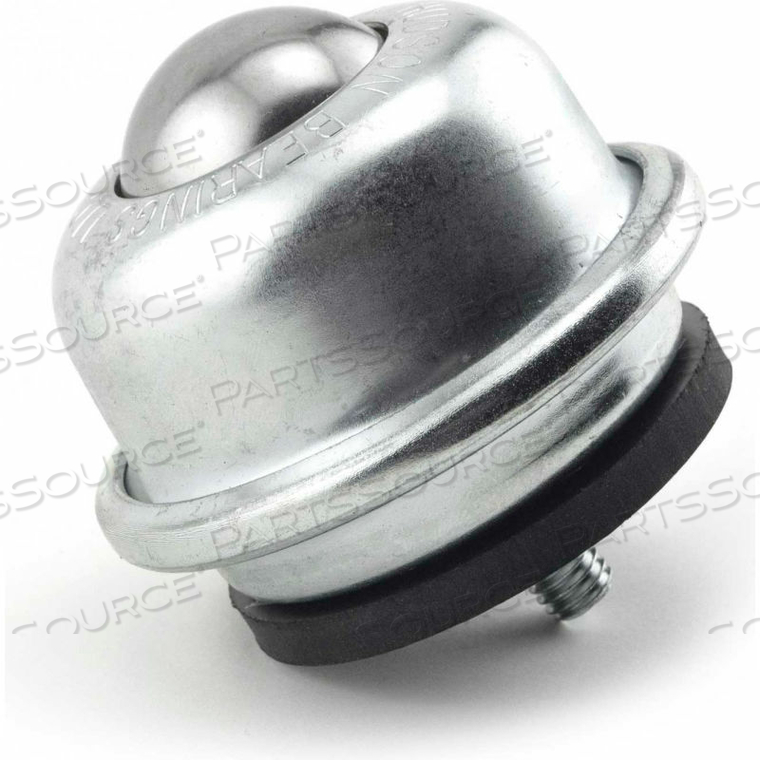 1-1/2 STAINLESS STEEL BALL 3/8 STUD IN STEEL HOUSING NEOPRENE CUSHION