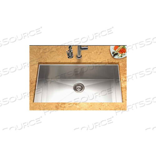 CONTEMPO STAINLESS STEEL GOURMET UNDERMOUNT LARGE SINGLE BOWL KITCHEN SINK