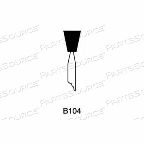 MOUNTED POINT B104, 5/16 X 3/8 - 1/8X1-1/2 SHANK, 80, PINK