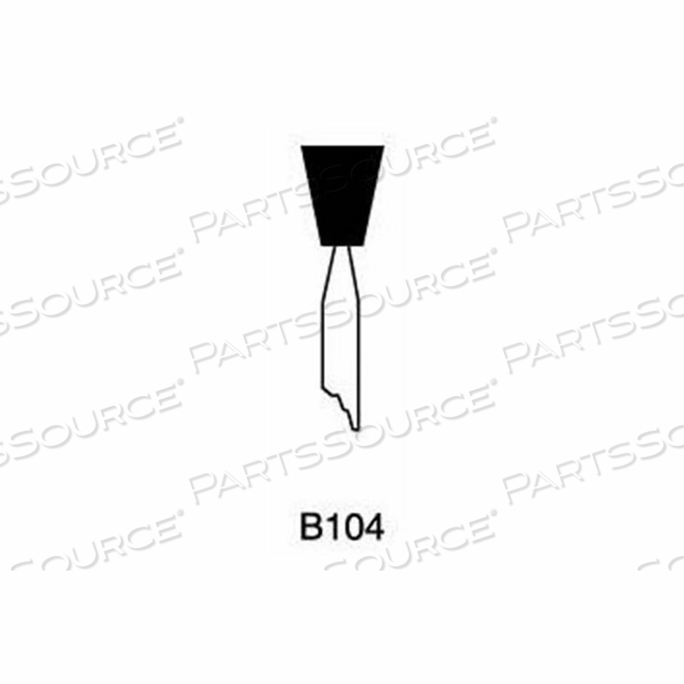 MOUNTED POINT B104, 5/16 X 3/8 - 1/8X1-1/2 SHANK, 80, PINK