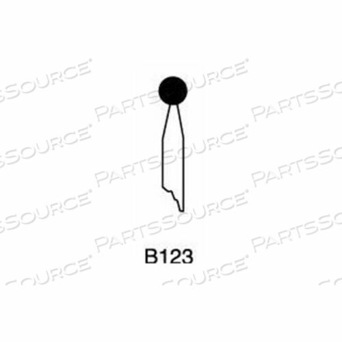 MOUNTED POINT B123, 3/16 X 3/16 - 1/8X1-1/2 SHANK, 120, PINK