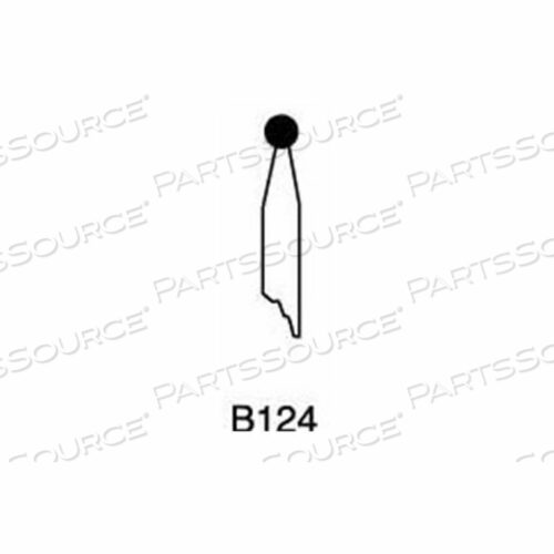 MOUNTED POINT B124, 1/8 X 1/8 - 1/8X1-1/2 SHANK, 120, BLUE