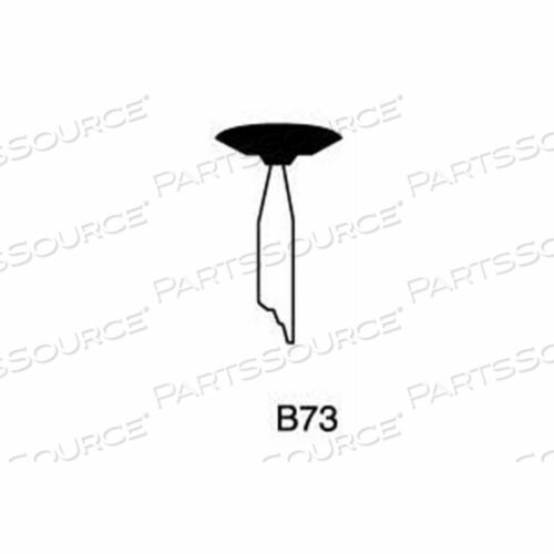 MOUNTED POINT B73, 1/2 X 1/8 - 1/8X1-1/2 SHANK, 100, BLUE