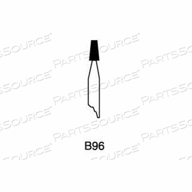 MOUNTED POINT B96, 1/8 X 1/4 - 1/8X1-1/2 SHANK, 120, PINK