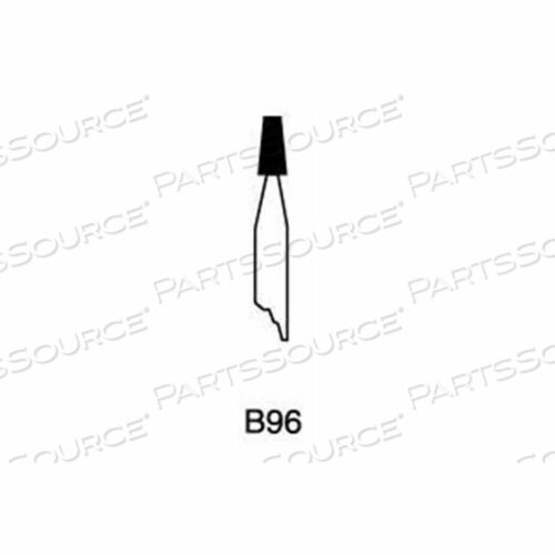 MOUNTED POINT B96, 1/8 X 1/4 - 1/8X1-1/2 SHANK, 120, RED