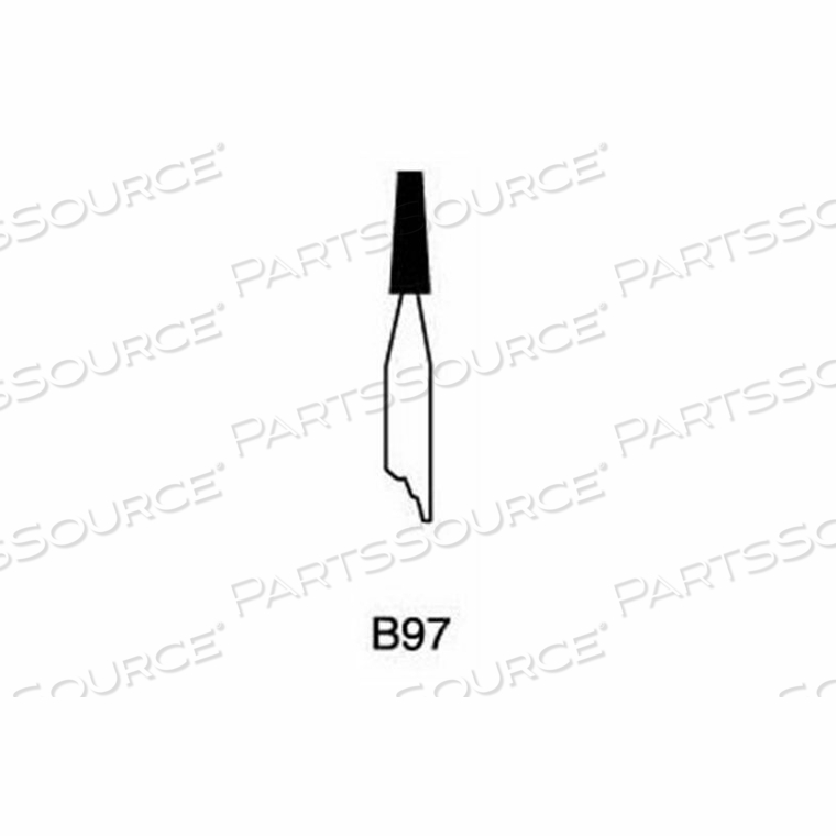 MOUNTED POINT B97, 1/8 X 3/8 - 1/8X1-1/2 SHANK, 120, PINK