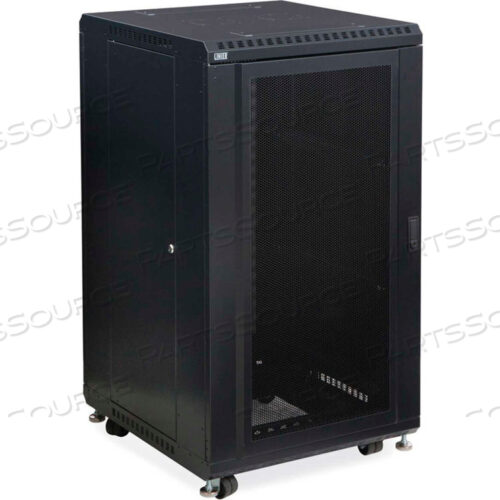 22U LINIER SERVER CABINET - CONVEX/CONVEX DOORS - 24 DEPTH