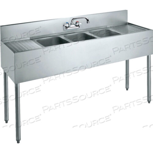 60 CONVENIENCE STORE SINK - 3 COMPARTMENTS