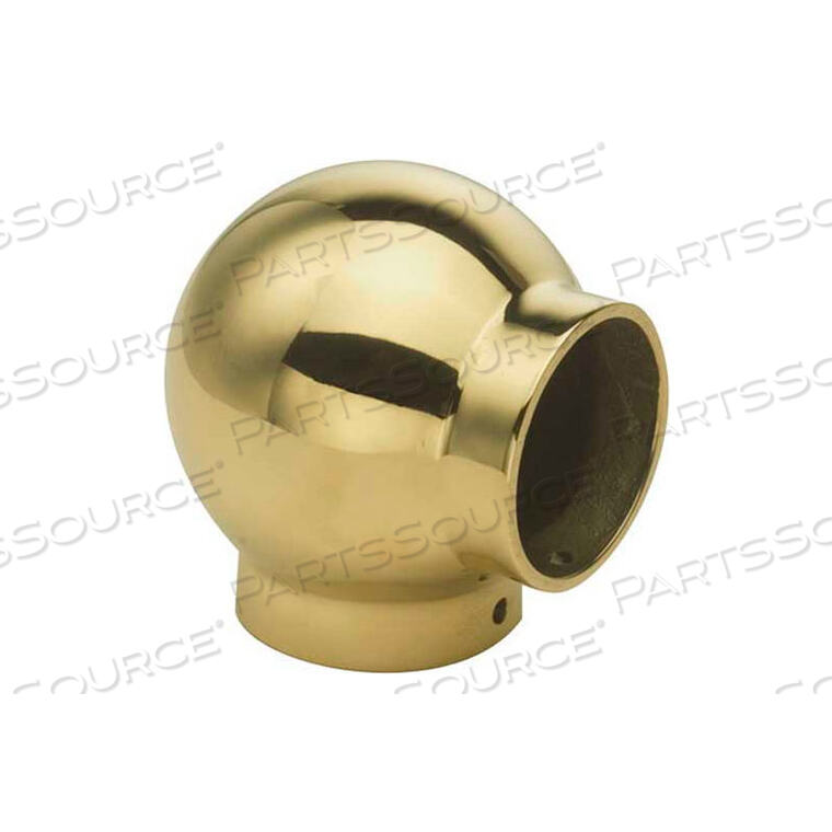 OEM#: 00-702/1HBALL ELBOW, FOR 1.5 TUBING, POLISHED BRASS by Lavi