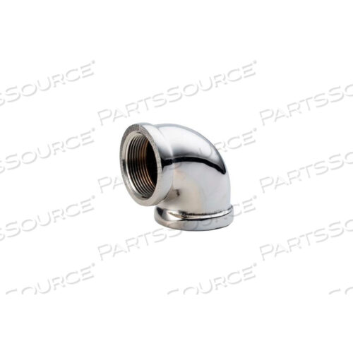 CHROME PLATED BRASS PIPE FITTING 1/2 90 DEGREE ELBOW NPT FEMALE