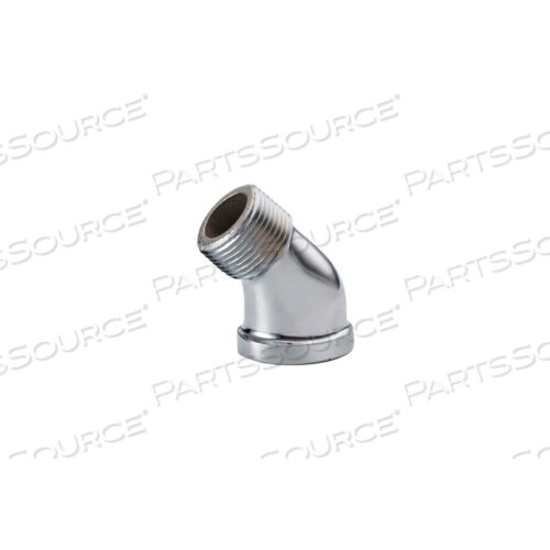 CHROME PLATED BRASS PIPE FITTING 1/4 45 DEGREE STREET ELBOW NPT MALE X FEMALE