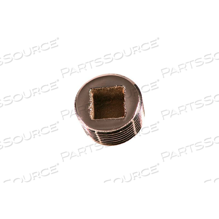 CHROME PLATED BRASS PIPE FITTING 3/4 SQUARE COUNTERSUNK PLUG NPT MALE