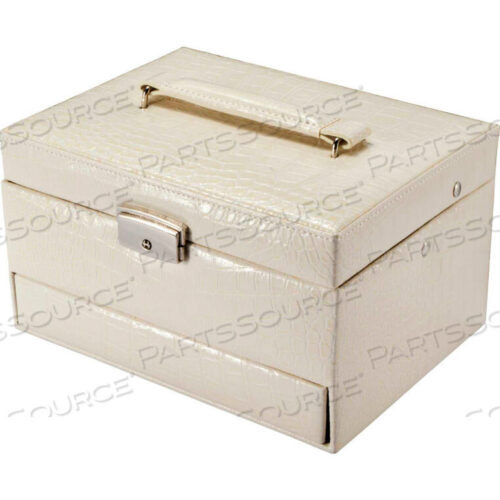 OEM#: BF12502CHTRI BLISS JEWELRY CASE JC-300, ALUMINUM, CREAM, 11L X 9W X 9H by Barska