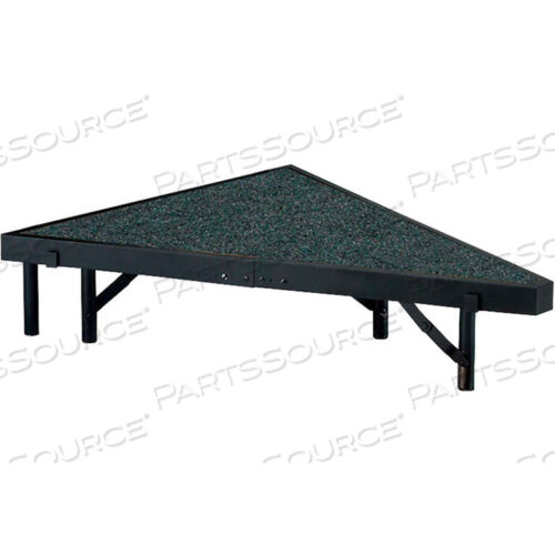 STAGE PIE UNIT WITH CARPET FOR 36W X 8H STAGE UNITS - BLACK