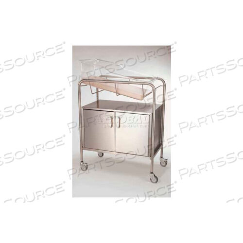 OEM#: NB-SSXCCBASSINET WITH CLOSED CABINET, 31L X 17-1/2W X 37-3/4H, STAINLESS STEEL by NK Products (Formerly I-Rep Therapy Products)