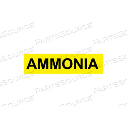 PRESSURE-SENSITIVE PIPE MARKER - AMMONIA, PACK OF 25