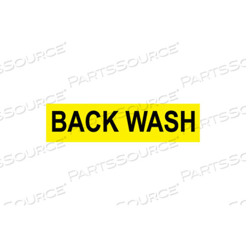 PRESSURE-SENSITIVE PIPE MARKER - BACK WASH, PACK OF 25