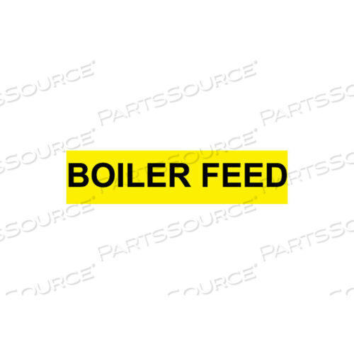 PRESSURE-SENSITIVE PIPE MARKER - BOILER FEED, PACK OF 25
