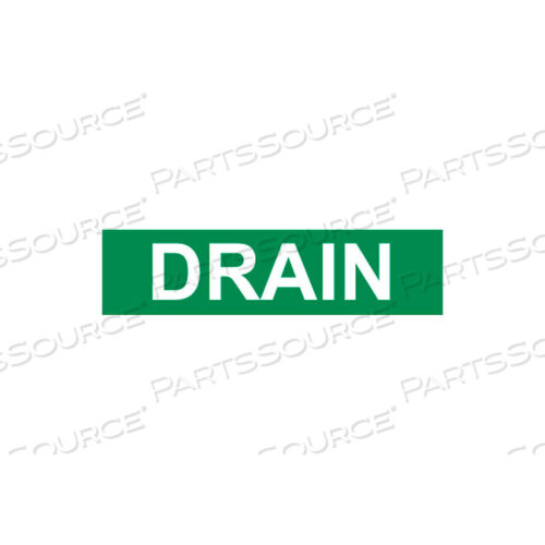PRESSURE-SENSITIVE PIPE MARKER - DRAIN, PACK OF 25