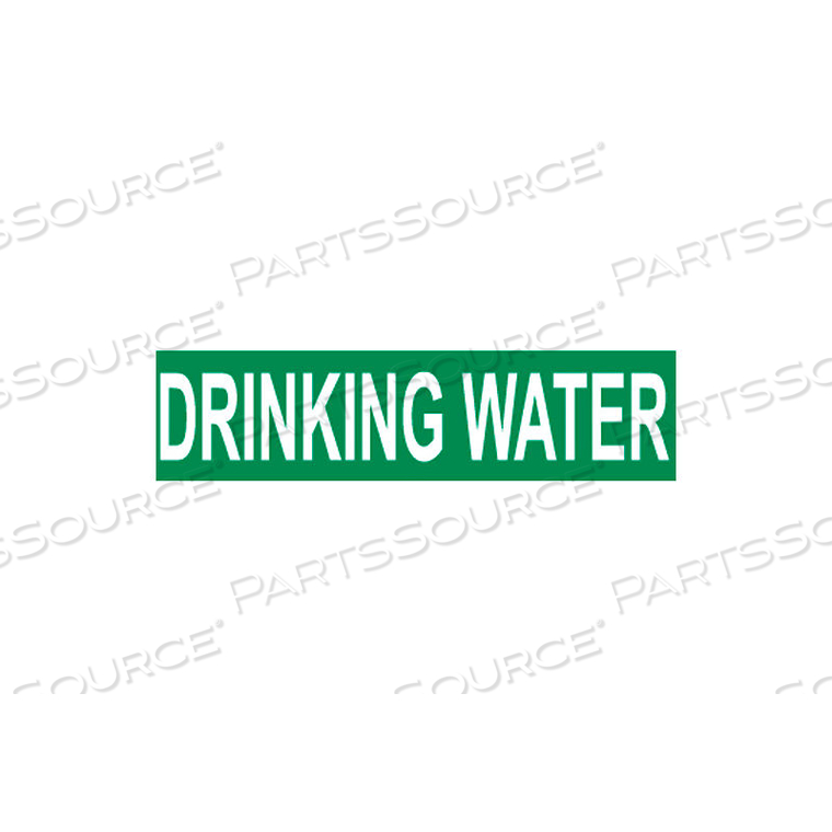 PRESSURE-SENSITIVE PIPE MARKER - DRINKING WATER, PACK OF 25