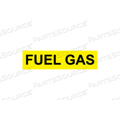 PRESSURE-SENSITIVE PIPE MARKER - FUEL GAS, PACK OF 25