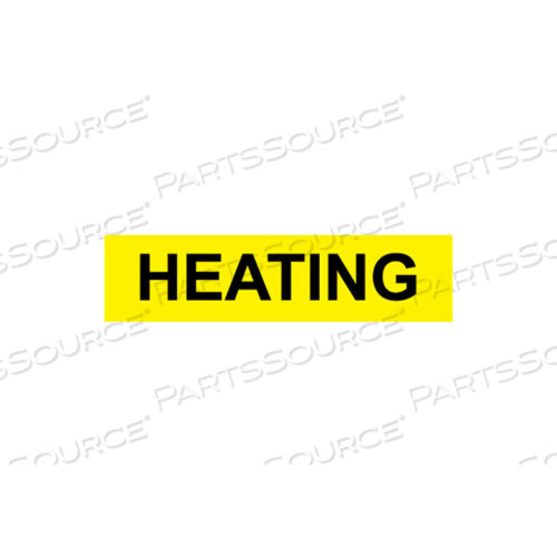 PRESSURE-SENSITIVE PIPE MARKER - HEATING, PACK OF 25