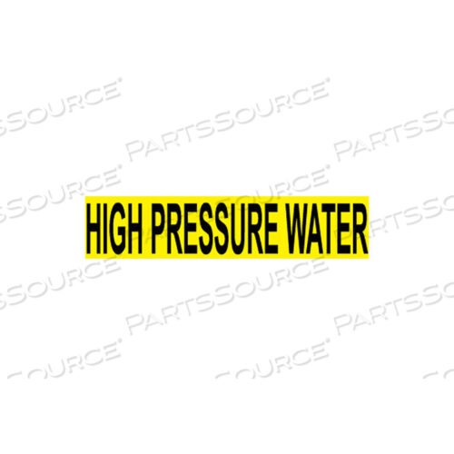 PRESSURE-SENSITIVE PIPE MARKER - HIGH PRESSURE WATER, PACK OF 25